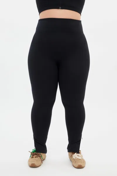 Shop Girlfriend Collective Black Luxe Zipper Legging