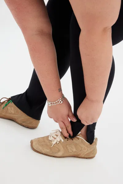 Girlfriend Collective Black Luxe Zipper Legging