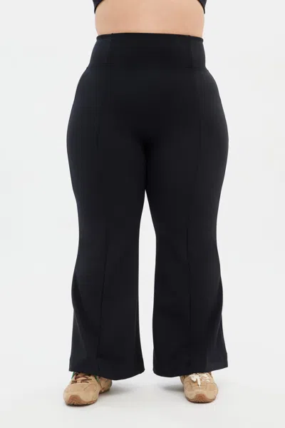 Girlfriend Collective Black Luxe Flare Legging