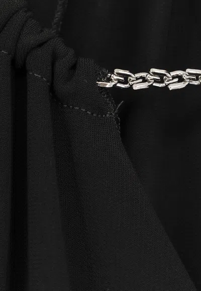 Shop Givenchy Chain Straps Midi Dress In Black