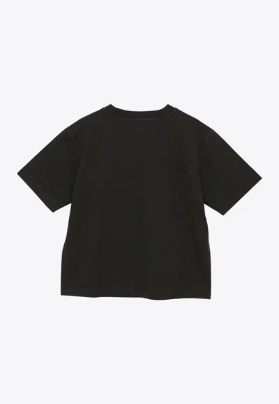 Shop Acne Studios Classic Logo Crewneck T-shirt In Black