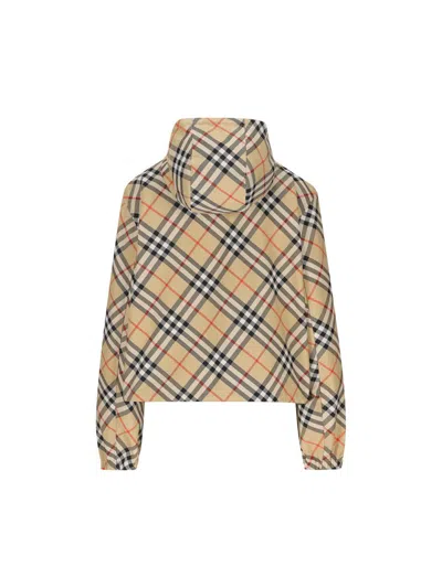 Shop Burberry Coats In Sand Ip Check