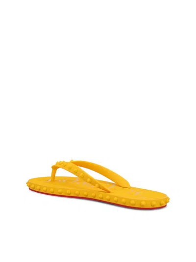 Shop Christian Louboutin Sandals In Yellow
