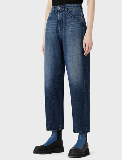 Shop Emporio Armani Jeans In Denim Blu