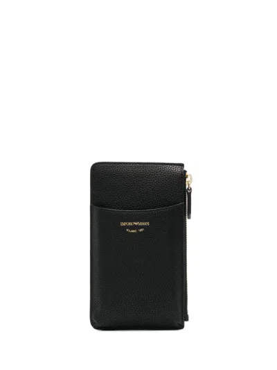 Shop Emporio Armani Phone Holder In Black