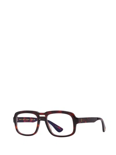 Shop Garrett Leight Eyeglasses In Red Tortoise