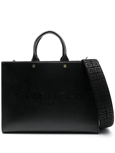 Shop Givenchy G-tote Medium Tote Bag In Black