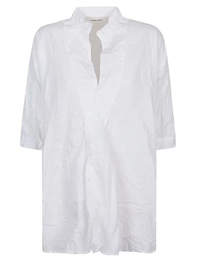 Shop Liviana Conti Cotton Blend Shirt In White