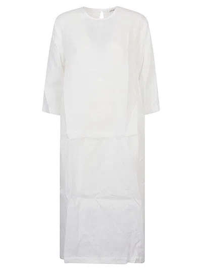 Shop Liviana Conti Linen Midi Dress In White