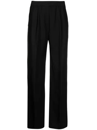 Loulou Studio Takaroa Straight-leg Pants In Black