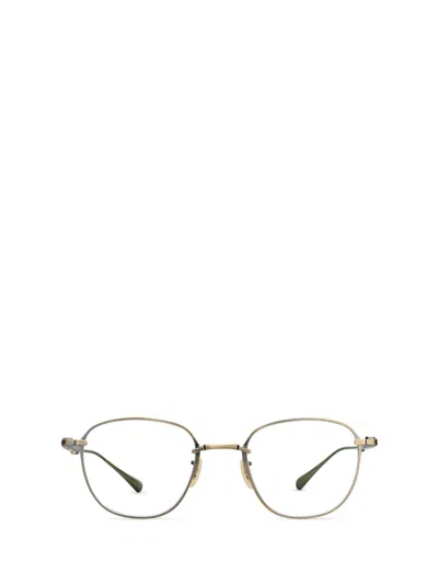 Shop Mr Leight Mr. Leight Eyeglasses In Antique Silver Gold-summit