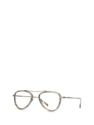 Shop Mr Leight Mr. Leight Eyeglasses In Greywood-antique Silver Gold