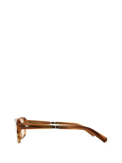 Shop Mr Leight Mr. Leight Eyeglasses In Macadamia-antique Gold-demo Beige