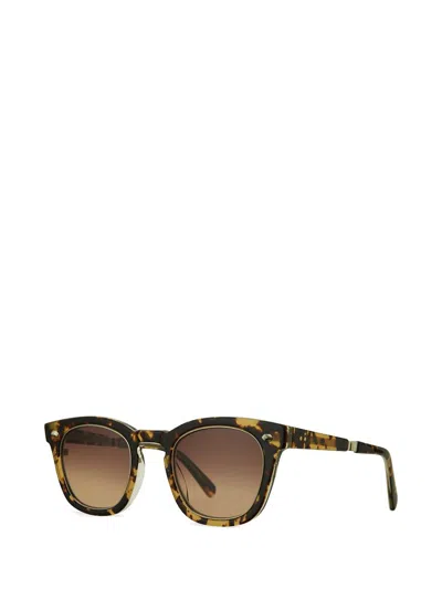 Shop Mr Leight Mr. Leight Sunglasses In Bohemian Tortoise - 12k White Gold