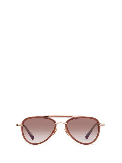 Shop Mr Leight Mr. Leight Sunglasses In Rose Gold