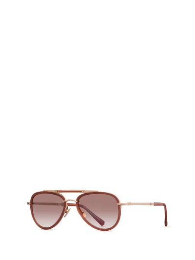 Shop Mr Leight Mr. Leight Sunglasses In Rose Gold