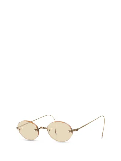 Shop Mr Leight Mr. Leight Sunglasses In Antique Gold