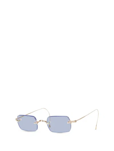 Shop Mr Leight Mr. Leight Sunglasses In Grey Gold