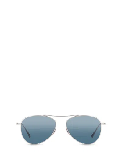 Shop Mr Leight Mr. Leight Sunglasses In Antique Platinum-greywood