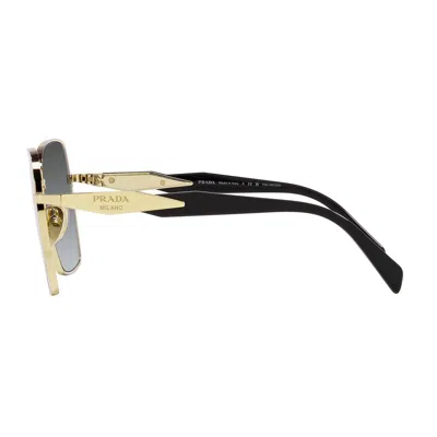 Shop Prada Eyewear Sunglasses In Gold