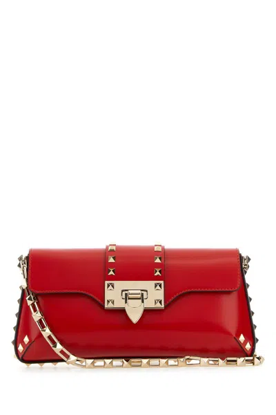 Shop Valentino Garavani Shoulder Bags In Rougepur