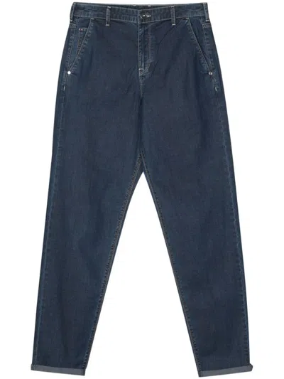 Shop Emporio Armani Skinny Fit Denim Jeans In Blue
