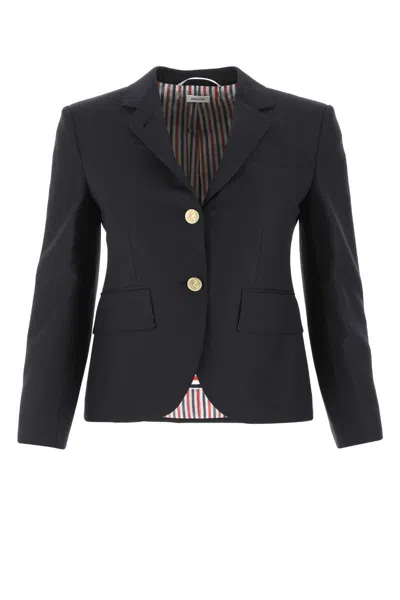 Shop Thom Browne Jackets And Vests In Blue