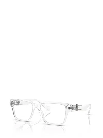 Shop Versace Eyewear Eyeglasses In Crystal