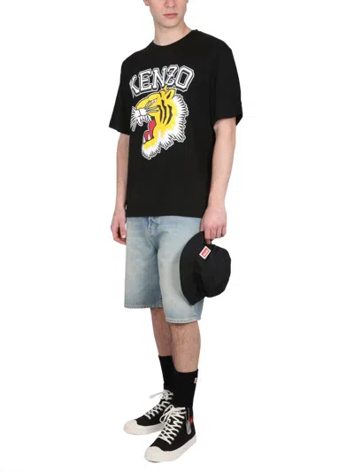 Shop Kenzo Tiger Varsity T-shirt In Black