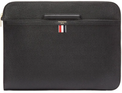 Shop Thom Browne Black Handle Briefcase