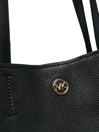 Shop Michael Kors Freya Large Tote Bag In Black
