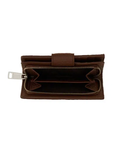 Shop Orciani Soft Wallet In Brown
