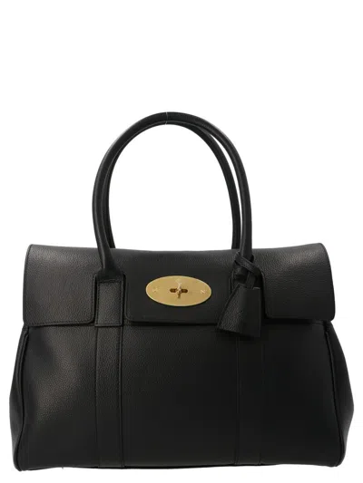 Shop Mulberry 'baysweater' Small Handbag In Black