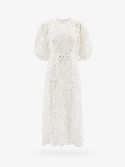 Shop Zimmermann Dress In White