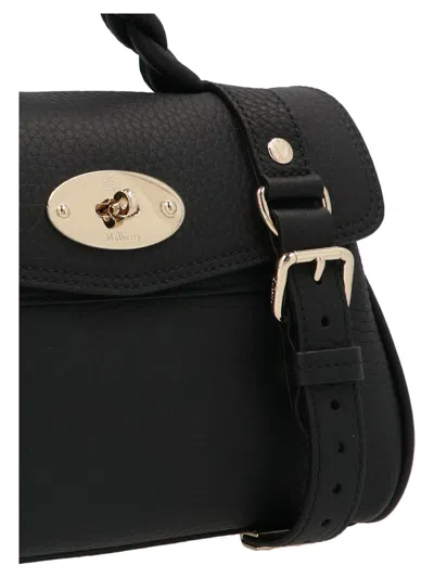 Shop Mulberry 'alexa' Mini Handbag In Black
