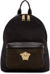 VERSACE Black Studded Medusa Backpack