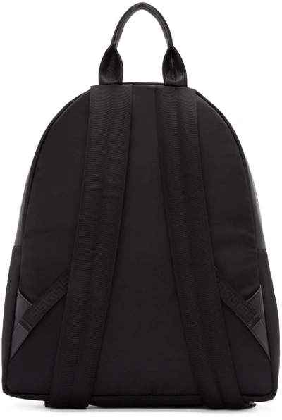 Shop Versace Black Studded Medusa Backpack
