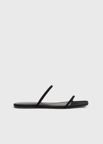 Shop Totême The Minimalist Slide Black