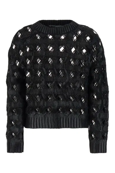 Shop Alberta Ferretti Sweaters In Black