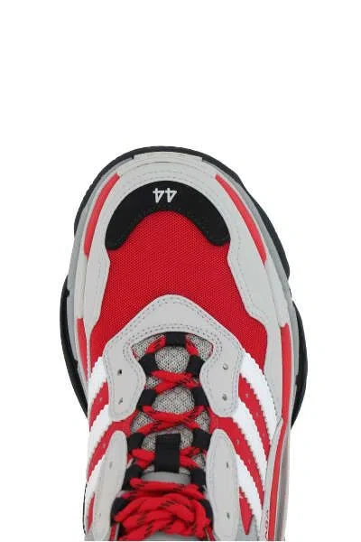 Shop Balenciaga Sneakers In Red+black+white