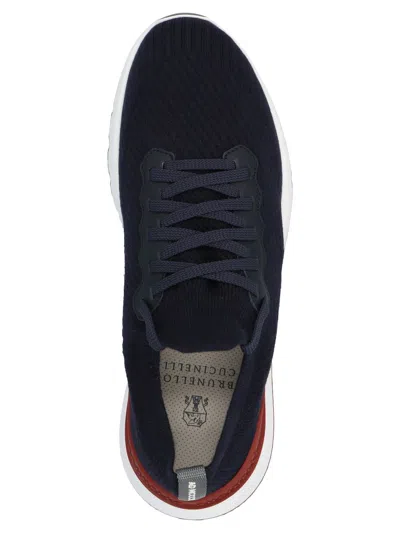 Shop Brunello Cucinelli Sneakers In Blue + River