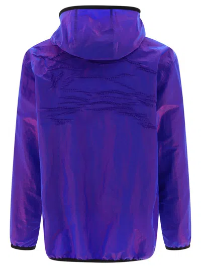 Shop Burberry Iridescent Lightweight Jacket In Purple
