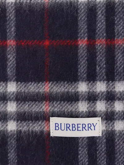 Shop Burberry Scarves And Foulards In Blue