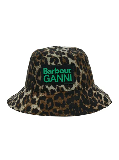 Shop Barbour X Ganni Hats In Multicolour
