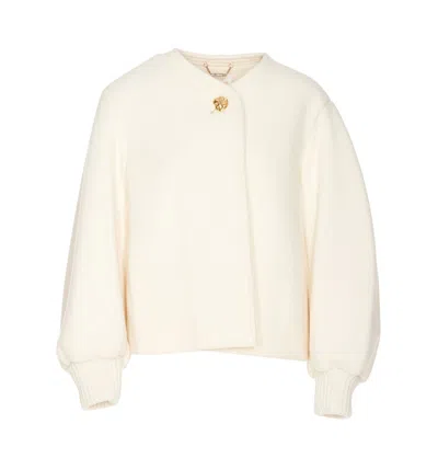 Shop Chloé Chloè Sweaters In Eden White