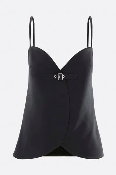 Shop Courrèges Top In Black