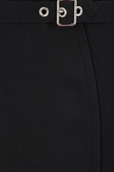 Courrèges Sleeves And Buckle Detail In Black
