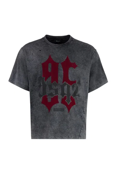 Shop Dsquared2 T-shirts And Polos In Charcoal