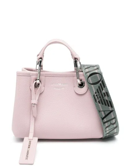 Shop Ea7 Emporio Armani Myea Mini Shopping Bag In Pink