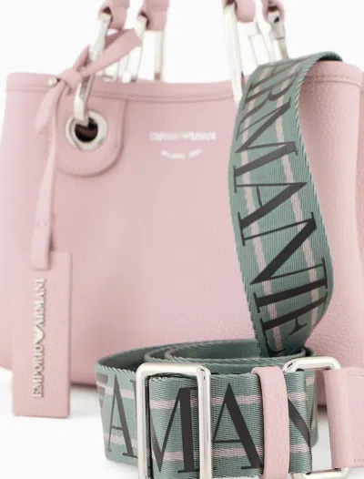 Shop Ea7 Emporio Armani Myea Mini Shopping Bag In Pink